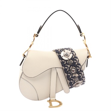Christian Dior SADDLE Mini (Shoulder strap sold separately) 2WAY Handbag leather