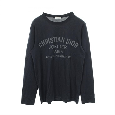 Christian Dior ATELIER Long-sleeve T-shirt #M 043J611A0589 cotton Navy Used mens