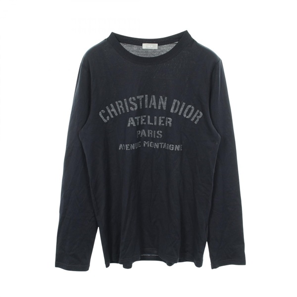 Christian Dior ATELIER Long-sleeve T-shirt #M 043J611A0589 cotton Navy Used mens