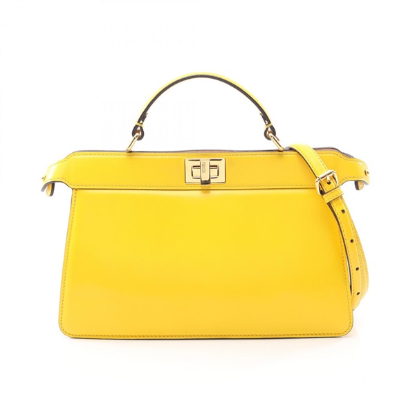 FENDI Peekaboo ISeeU East-West Shoulder Crossbody Handbag 8BN323 leather Used