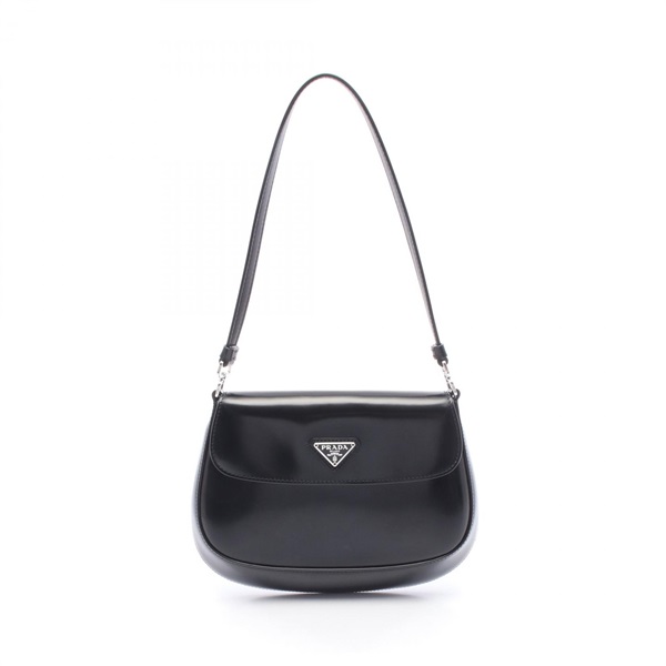 PRADA Cleo Mini Handbag leather Black Used Women