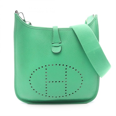 HERMES Evelyne III PM Shoulder Crossbody Bag Clemence leather Bamboo  SHW Used R