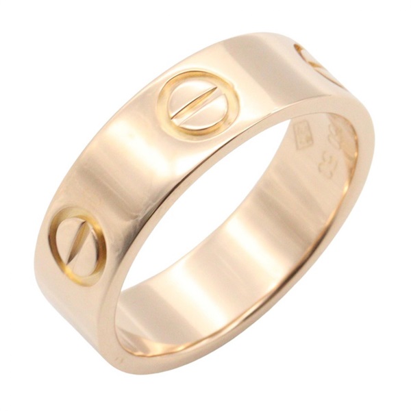 CARTIER Love Ring 18KPG Pink Rose Gold Used unisex US size 5 #50