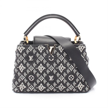 LOUIS VUITTON Capucine MM Since1854 shoulder Handbag M57358 leather Black used