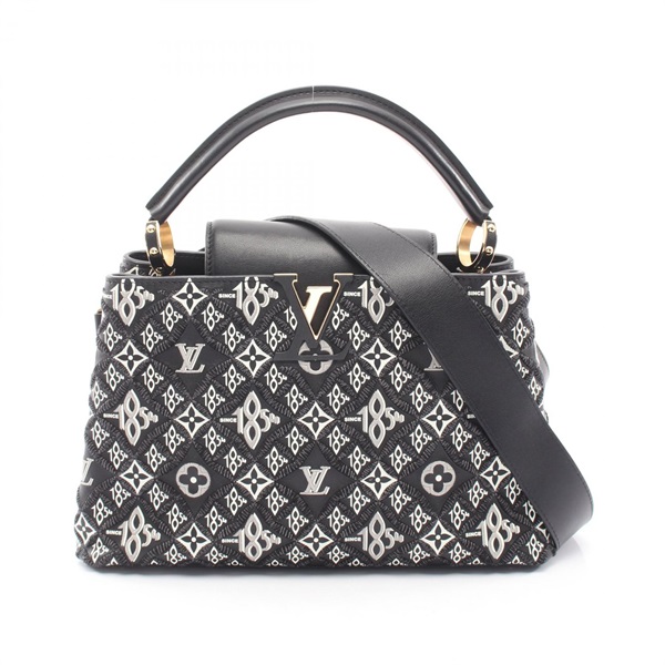 LOUIS VUITTON Capucine MM Since1854 shoulder Handbag M57358 leather Black used