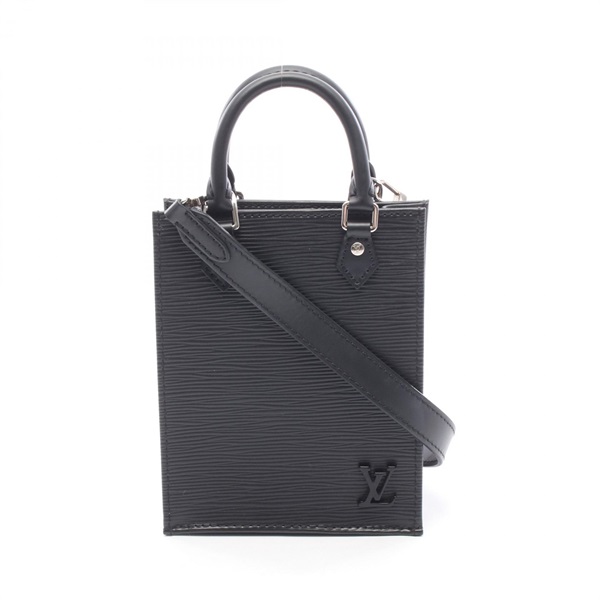 LOUIS VUITTON Petit Sac Plat shoulder crossbody Handbag M69441 Epi Noir used LV