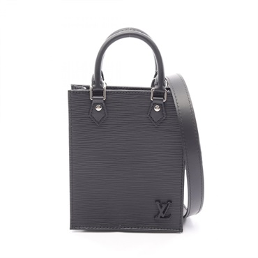 LOUIS VUITTON Petit Sac Plat shoulder crossbody Handbag M69441 Epi Noir Used