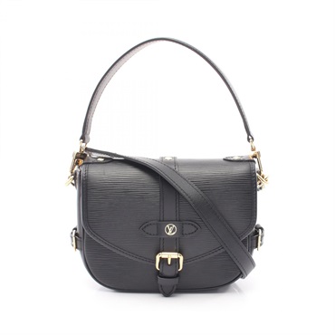 LOUIS VUITTON Saumur BB shoulder crossbody Handbag M23469 Epi Noir used women
