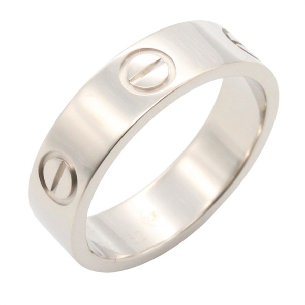 CARTIER Love Ring 18KWG White Gold Used unisex US size 6.75 #54
