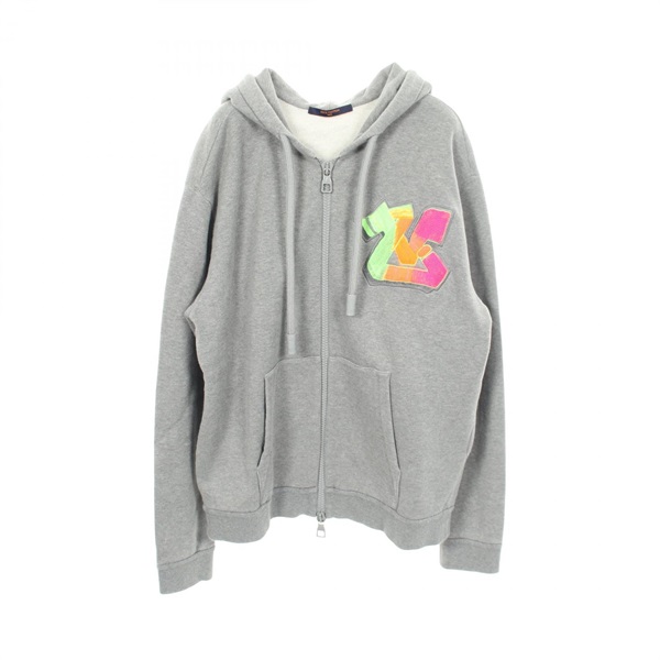 LOUIS VUITTON 3D LV Graffiti zip up hoodie RM222M UYR HNY24W cotton gray used
