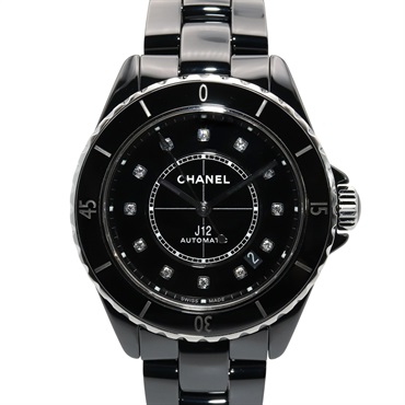 CHANEL J12 12P Diamond Wrist Watch H5702 Automatic winding ceramic Used mens CC