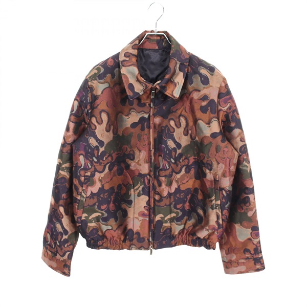 Dior PETER DOIG Camouflage Blouson 143C402A5336 polyester Brown Used mens #52