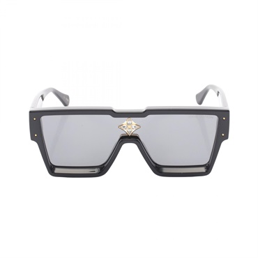 LOUIS VUITTON Cyclone sunglasses eyewear Z1578E Plastic Black Used mens