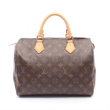 LOUIS VUITTON Speedy 30 Handbag M41108 Monogram canvas leather Brown Used Women