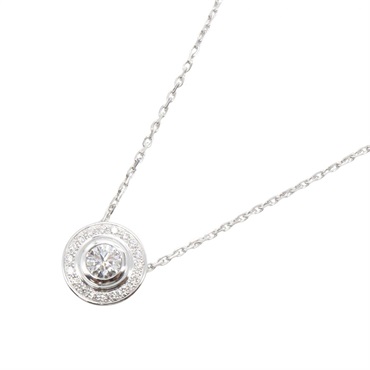 CARTIER D'Amour Brilliant Cut 1P Diamond Necklace 18KWG White Gold Used Women