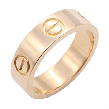 CARTIER Love Ring 18KPG Pink Rose Gold Used unisex US size #50