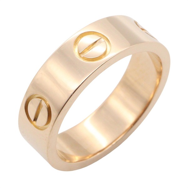 CARTIER Love Ring 18KPG Pink Rose Gold Used unisex US size #50