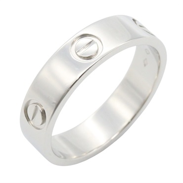 CARTIER Love Ring Pt950 Platinum Used Unisex Us size 9 #60