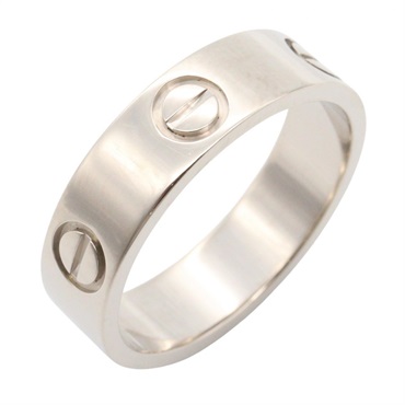 CARTIER Love Ring 18KWG White Gold Used Unisex US size 6.75 #54