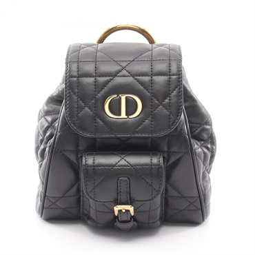 Christian Dior CARO Small Macrocannage Backpack M6302UNOZM900 leather Black NEW
