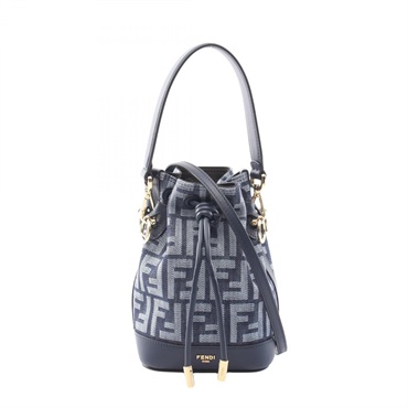 FENDI Mini Mon Tresor FF Jacquard Crossbody Handbag 8BS109AWVAF0NAP canvas NEW