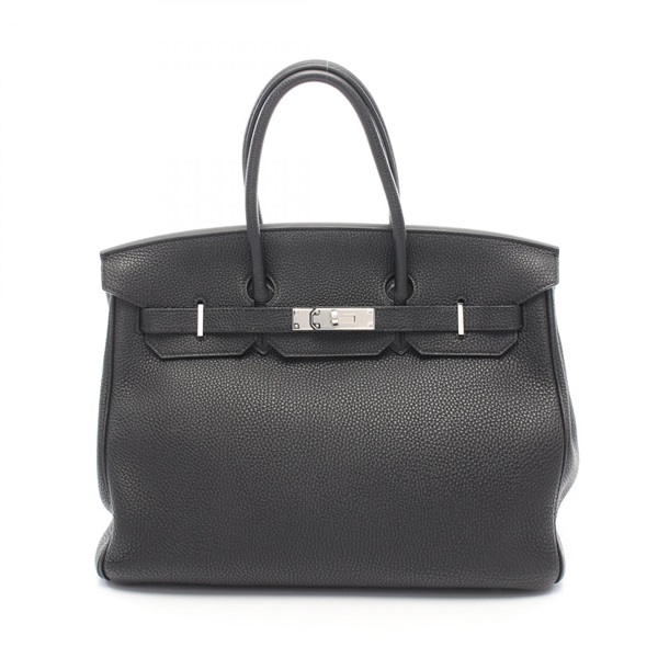 HERMES Birkin 35 Handbag N Togo leather Black Used Women SHW