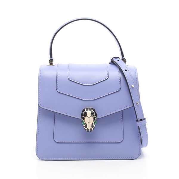 BVLGARI Serpenti Forever Shoulder Crossbody Handbag 290569 leather Blue Used