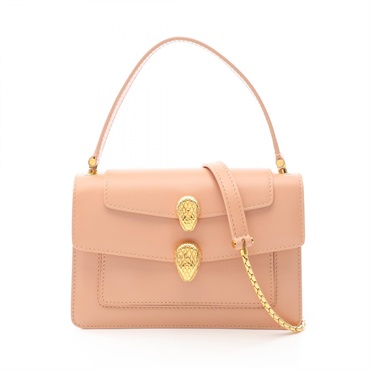 BVLGARI ALEXANDER WANG Serpenti Shoulder Handbag leather Pink Used Women GHW
