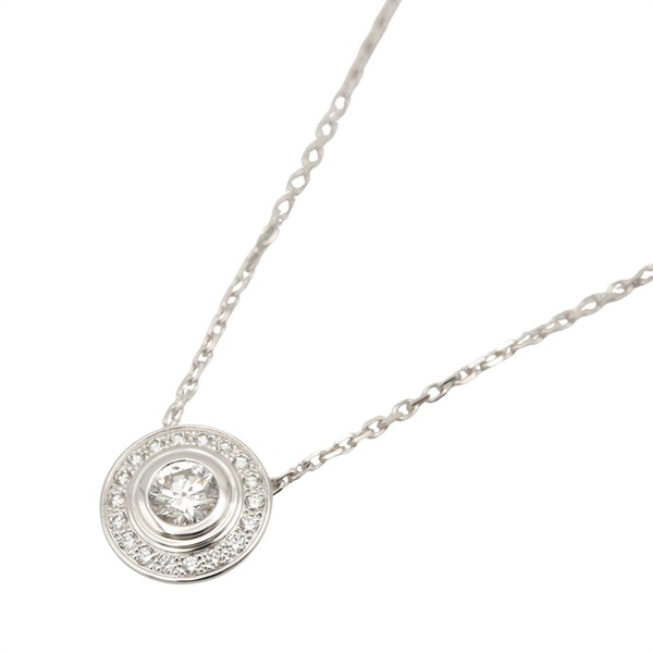 CARTIER D'amour Diamond Necklace Pendant 18KWG White Gold Used women
