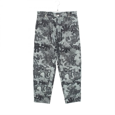 Dior × PETER DOIG all-over print Denim pants 183D022A5340 cotton Black Gray #31