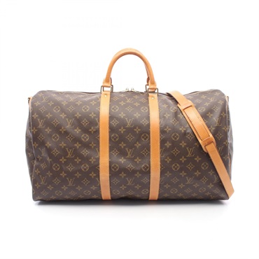 LOUIS VUITTON Keepall 55 Shoulder Hand bag M41424 Monogram canvas leather Used