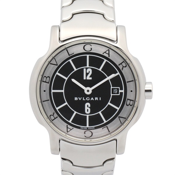 BVLGARI Solo tempo Wrist Watch ST29S Quartz Stainless Steel Used Women