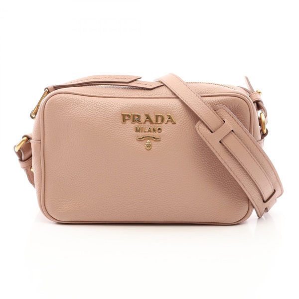 PRADA Shoulder crossbody hand Bag leather Pink beige Used Women