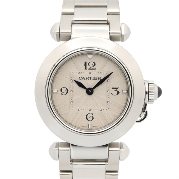 CARTIER Pasha de Cartier Wrist Watch WSPA0021 Quartz Stainless Steel Used Women