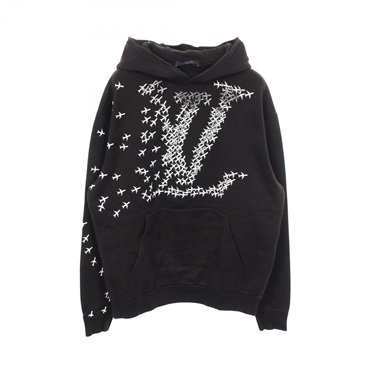 LOUIS VUITTON LV Plain Printed Hoodie sweatshirt #L RM201G RLE HIY43W cotton BK
