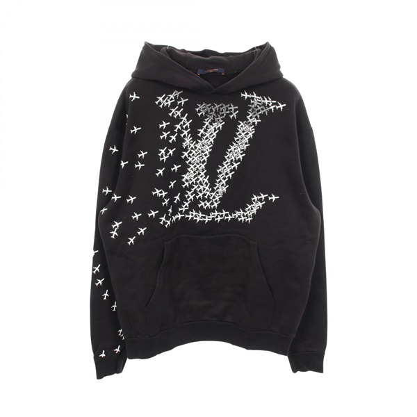 LOUIS VUITTON LV Plain Printed Hoodie sweatshirt #L RM201G RLE HIY43W cotton BK