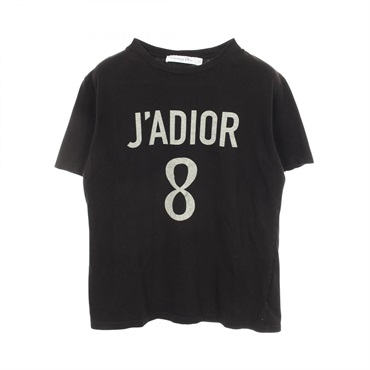 Christian Dior J'ADIOR 8 logo Short sleeve T-shirt cotton Black #M Used Women