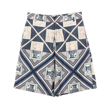 Christian Dior KENNY SCHARF Bermuda Shorts Pants 013C121A5352 silk Navy Used #44