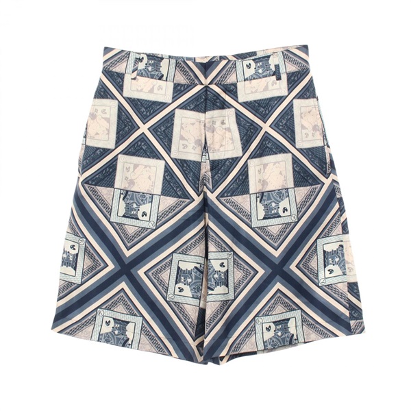 Christian Dior KENNY SCHARF Bermuda Shorts Pants 013C121A5352 silk Navy Used #44