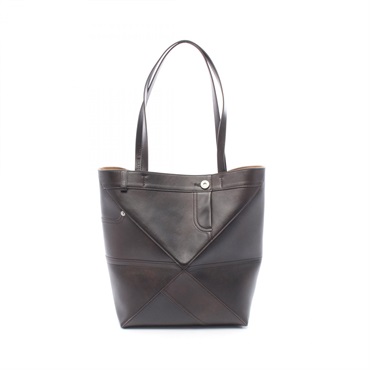 LOEWE PUZZLE TOTE PANTA MEDIUM Bag A779G50X980041 leather Brown Preowned women