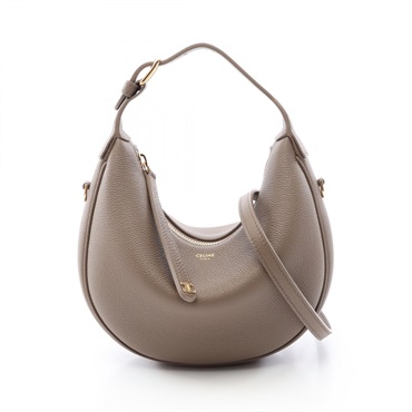 CELINE Teen Lulu Triomphe shoulder crossbody Handbag 120723ENY09SO leather Gray
