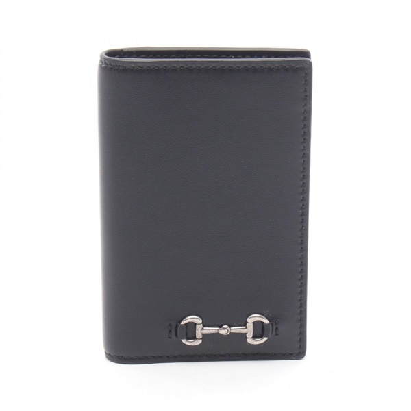 GUCCI Horsebit Card Case 846951AAFP11000 leather Black NEW mens