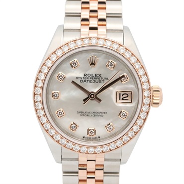 ROLEX Datejust 10P/Diamond Bezel, Random Serial Number Wrist Watch 279381RBR Automatic winding K18PG