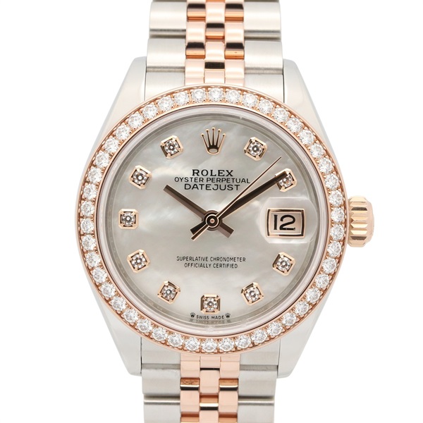 ROLEX Datejust 10P/Diamond Bezel, Random Serial Number Wrist Watch 279381RBR Automatic winding K18PG
