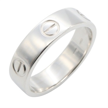 CARTIER Love Ring 18KWG White Gold Used Women US size #9 #60
