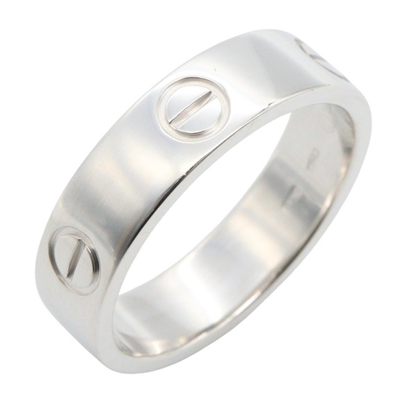 CARTIER Love Ring 18KWG White Gold Used Women US size #9 #60