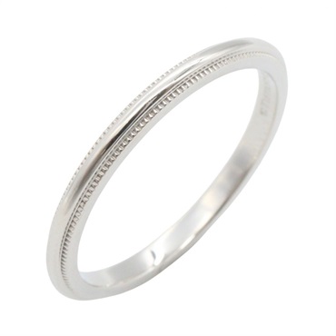 TIFFANY＆CO Milgrain Ring Pt950 Platinum Used unisex US size 7.75