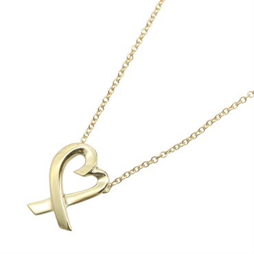 TIFFANY＆CO Loving Heart Necklace Pendant 18KYG Yellow Gold Used women