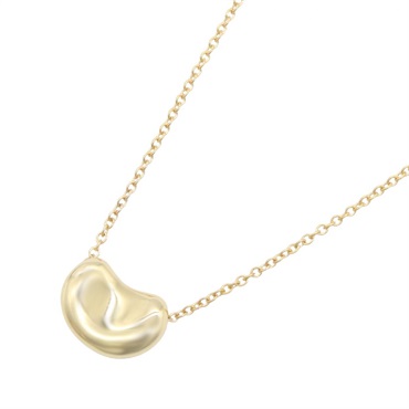 TIFFANY＆CO Bean Necklace Pendant 18KYG Yellow Gold Used women