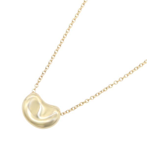 TIFFANY＆CO Bean Necklace Pendant 18KYG Yellow Gold Used women